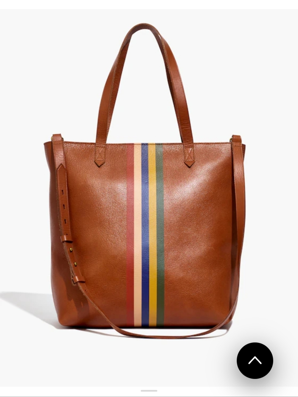 The Zip-Top Medium Transport Tote: Rainbow Stripe Edition